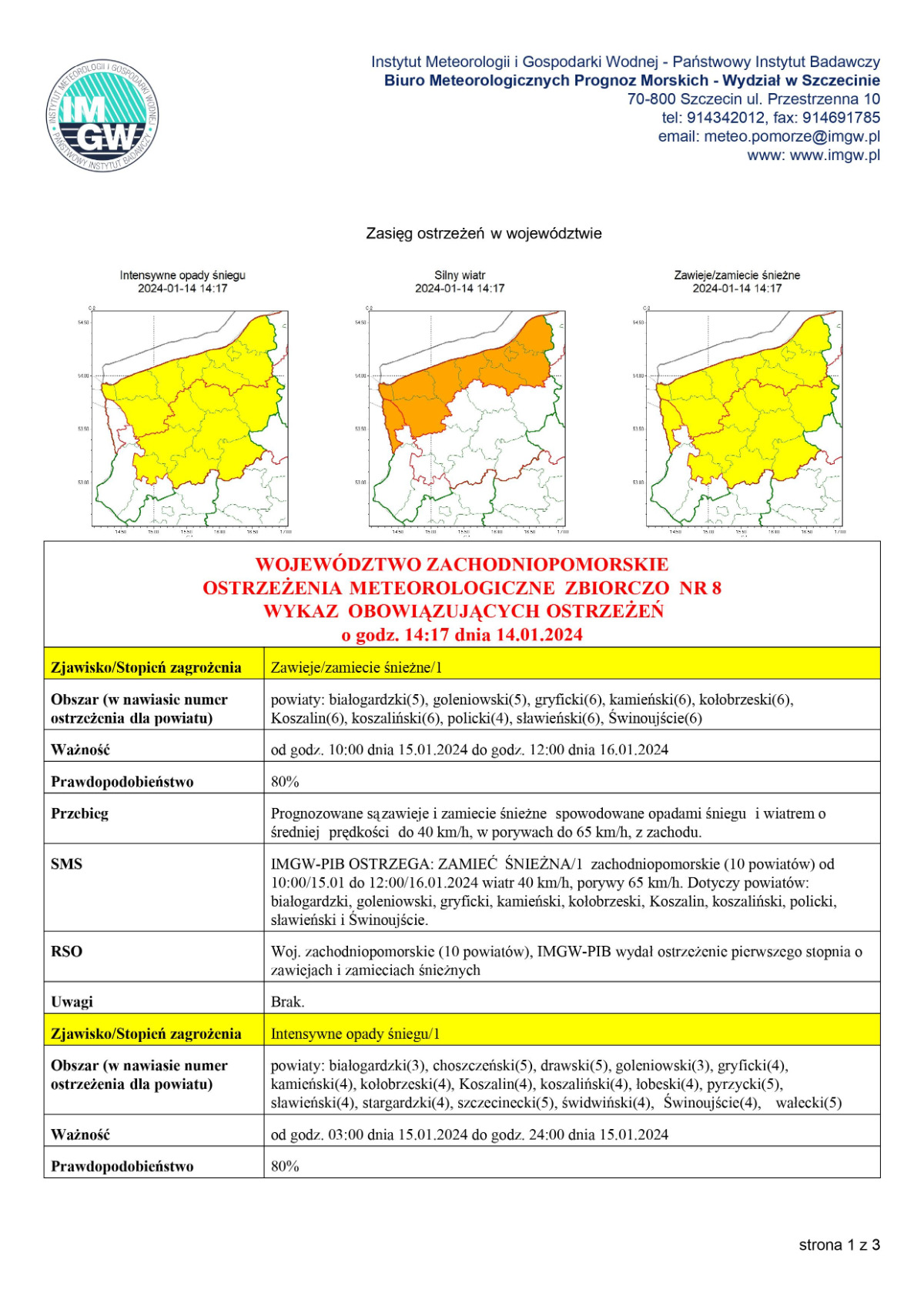 Ostrzeżenie meteorologiczne