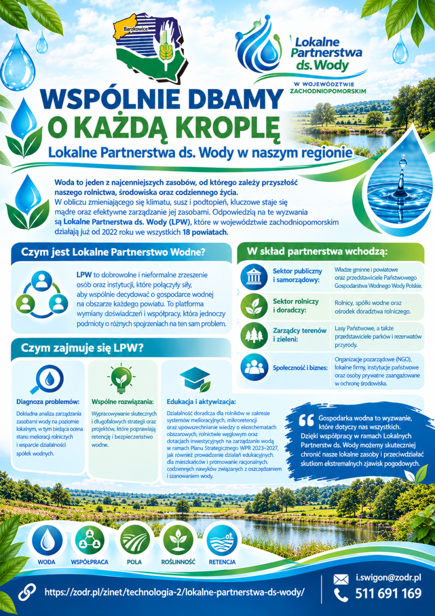 Zdjęcie: Wspólnie dbamy o każdą kroplę! Poznajcie Lokalne Partnerstwa ds. Wody