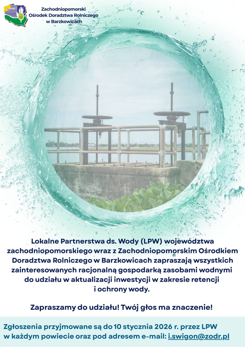 Zdjęcie: Aktualizacja inwestycji dot. Powiatowych Planów Rozwoju Gospodarki Wodą
