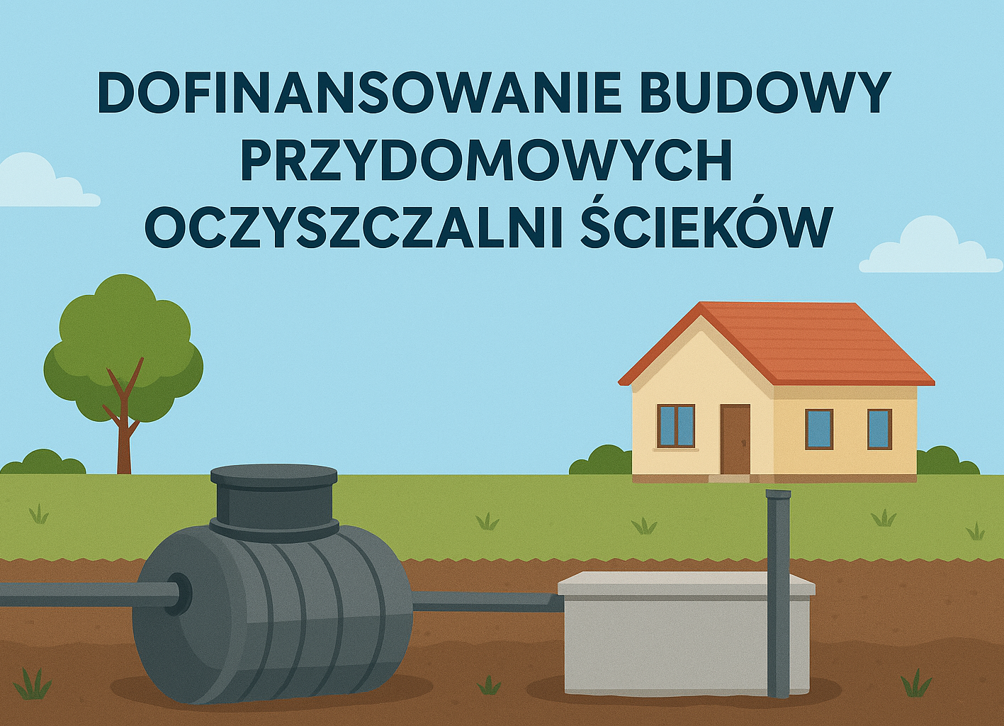 Zdjęcie: Dofinansowanie budowy przydomowych oczyszczalni ścieków